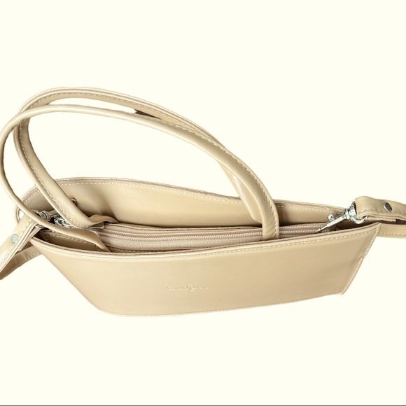 Vintage Italian Leather Asymmetrical Structured Purse Concetta Pane - Picture 3 of 7